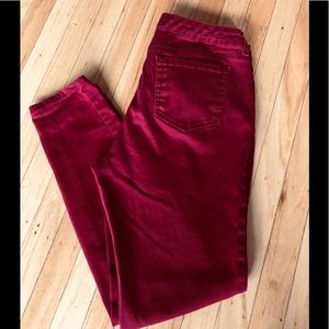 Red Style & co skinny leg jeans - 10